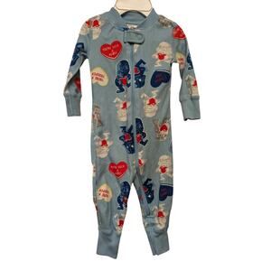 Star Wars By Hanna Andersson Love By Character Onesie Blue Baby‎ Organic Cotton